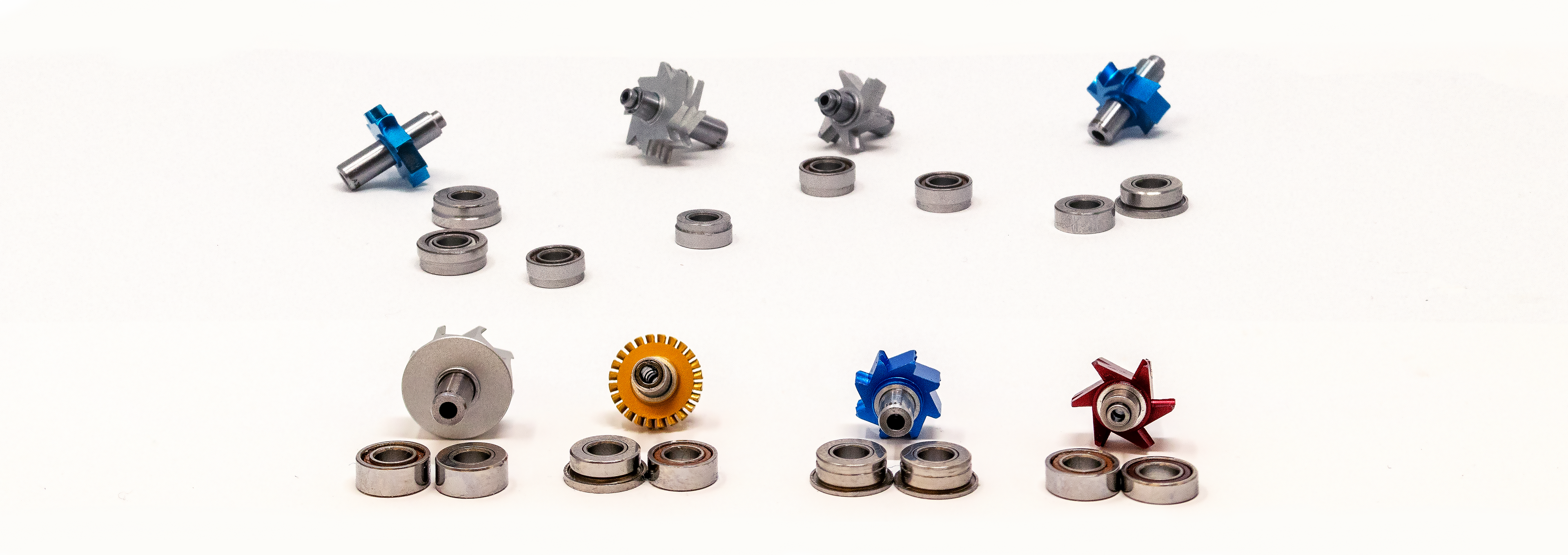Centric turbines for dental handpieces by Dentalight